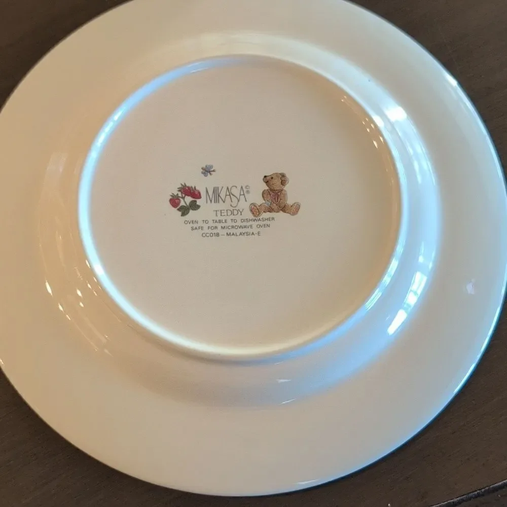 Mikassa Teddy Child's Plate and Cup Set Discontinued